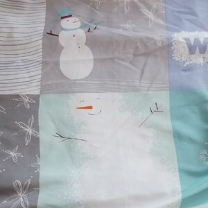 Winter Snowman Patterned Blanket
